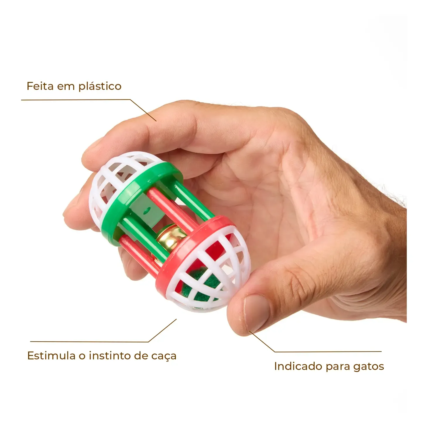 Brinquedo Halter com Guizo Flicks